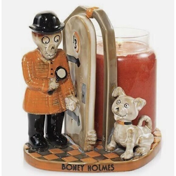Yankee Candle Boney‎ Bunch Boney Holmes Bonesy Halloween New in Box SOLD OUT - Picture 1 of 13